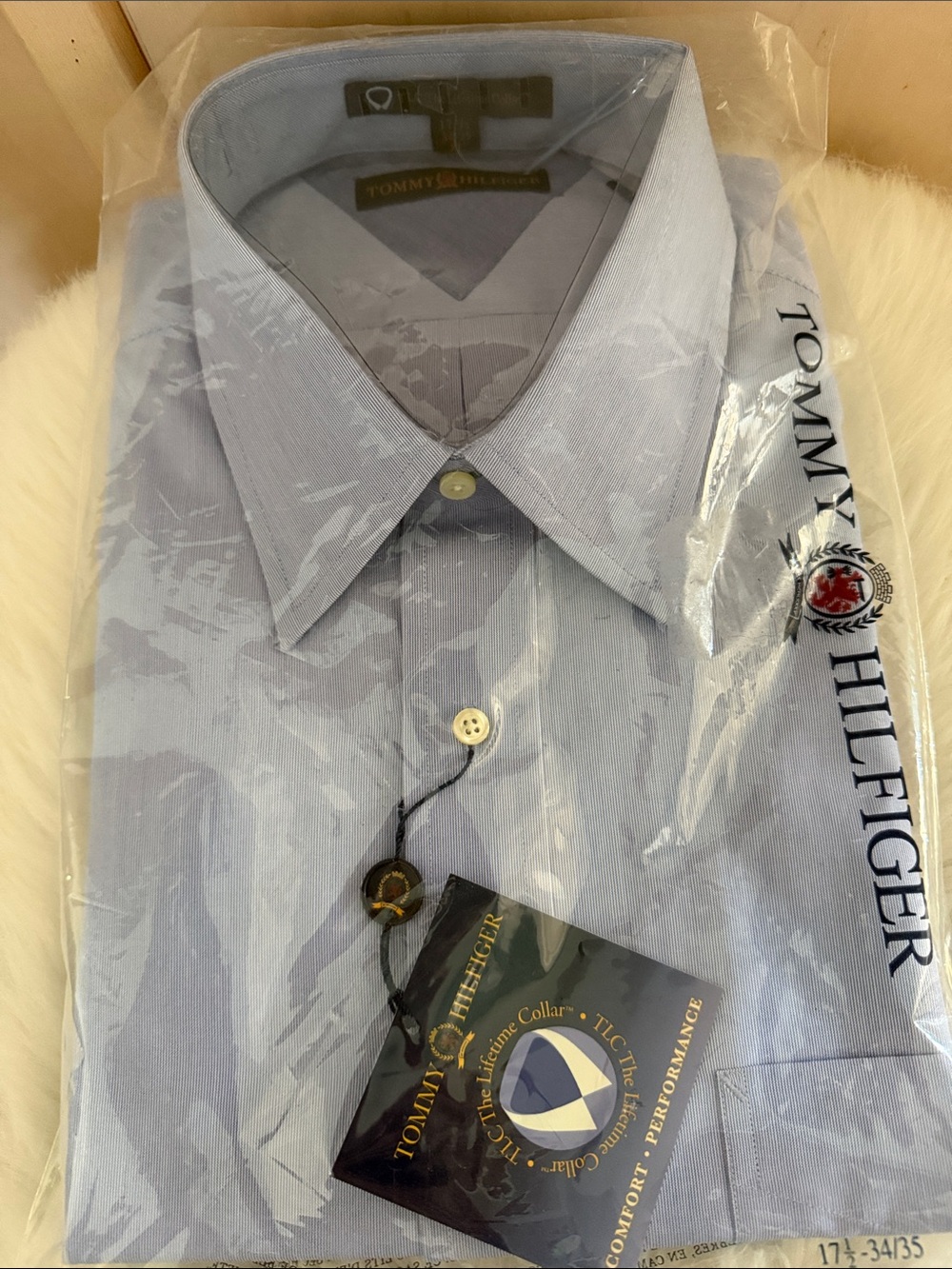Tommy Hilfiger Blue micro stripe Men’s Dress Shirt